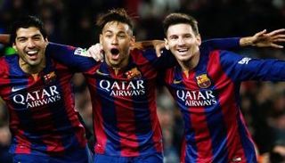 ميسي ونيمار وسواريز - برشلونة الإسباني