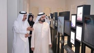 الشيخ محمد بن راشد آل مكتوم يتفقد متحف الشندغة