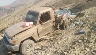 صورة متداولة للتفجير الإرهابي في أبين