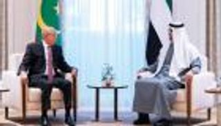 لقاء محمد بن زايد والغزواني.. مباحثات لتعزيز العلاقات