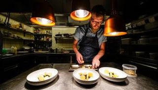 مطعم للأكل النباتي في بروكسل