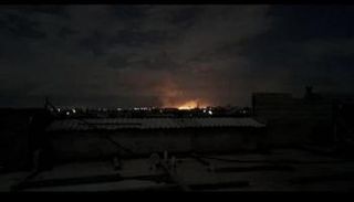 جانب من الهجوم بمحيط مطار حلب الدولي