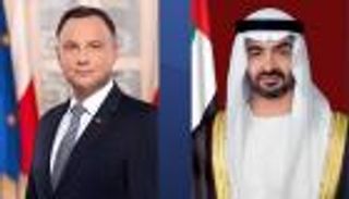 محمد بن زايد يبحث مع رئيس بولندا تداعيات الأزمة الأوكرانية
