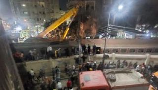 موقع حادث قطار قليوب بمصر