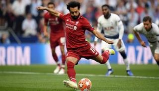 محمد صلاح من مباراة ليفربول وتوتنهام