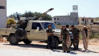 عناصر مليشيات ليبية بالعاصمة طرابلس