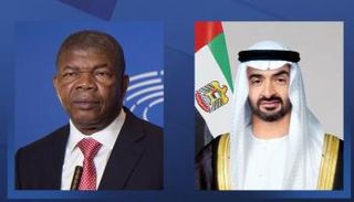 الشيخ محمد بن زايد آل نهيان، رئيس دولة الإمارات والرئيس الأنغولي