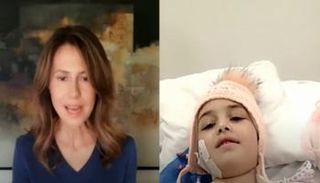جانب من الاتصال بين أسماء الأسد والطفلة شام