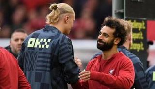 محمد صلاح نجم ليفربول وهالاند نجم مانشستر سيتي