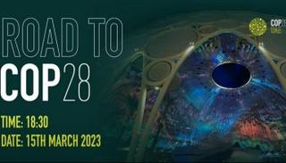 لوجو الفاعلية الرئيسية لأولى فعاليات الطريق إلى COP28