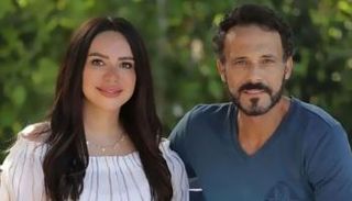 إنجي علاء مع زوجها يوسف الشريف