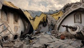 جانب من آثار الزلزال- أرشيفية