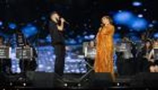 ليلة صوت مصر.. أنغام تغني "البخت" مع ويجز (فيديو وصور)