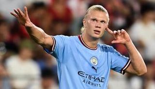 إيرلينج هالاند مهاجم مانشستر سيتي