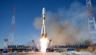 جانب من إطلاق صاروخ روسي 