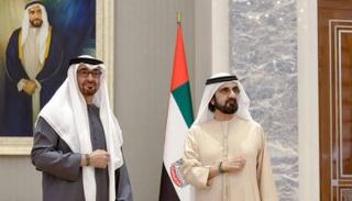 الشيخ محمد بن زايد آل نهيان والشيخ محمد بن راشد آل مكتوم