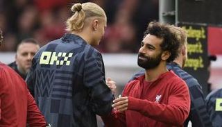 محمد صلاح وإيرلينج هالاند