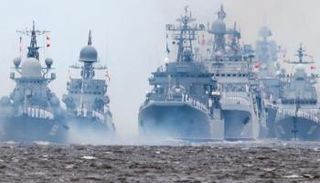 سفن حربية روسية فى البحر الأسود