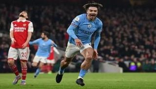 جانب من مباراة مانشستر سيتي وأرسنال