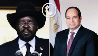 الرئيسان عبد الفتاح السيسي وسلفا كير