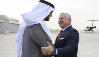 الشيخ محمد بن زايد آل نهيان مع عاهل الأردن