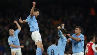 من مباراة مانشستر سيتي وأرسنال في الدوري الإنجليزي