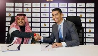 كريستيانو رونالدو ومسلي آل معمر - النصر السعودي