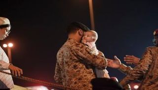 جانب من عملية إجلاء السعودية الرعايا الأجانب من السودان 