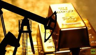 سبائك ذهب ومنصة نفط - أرشيفية