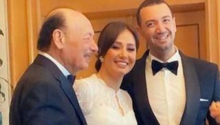 حلا شيحة رفقة والدها وزوجها معز مسعود