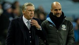 غوارديولا مدرب مانشستر سيتي وأنشيلوتي مدرب ريال مدريد