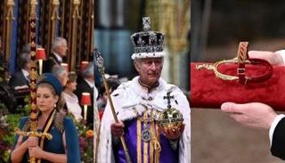 بعض من المجوهرات الملكية في حفل التتويج