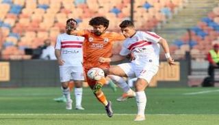جانب من مباراة الزمالك وبروكسي