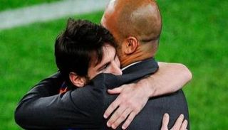 بيب غوارديولا وليونيل ميسي