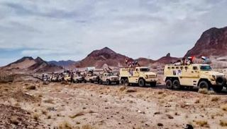 جانب من انطلاق الحملة العسكرية في المحفد شرقي أبين