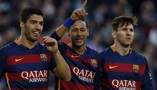 ليونيل ميسي ولويس سواريز ونيمار دا سيلفا