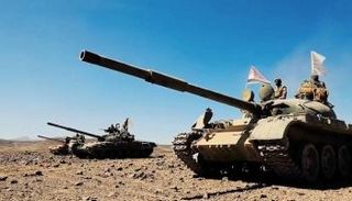 دبابات تابعة لمليشيات الحوثيين 