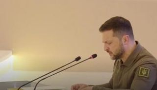 الرئيس الأوكراني خلال كلمته بالقمة العربية