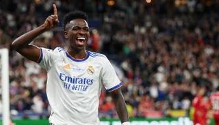 فرحة فينيسيوس جونيور بهدف دوري أبطال أوروبا 2022