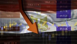 علم مصر ومؤشرات اقتصادية - تعبيرية