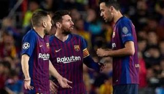 ليونيل ميسي وسيرجيو بوسكيتس وألبا