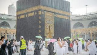 أمطار في الحرم المكي 