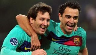 ليونيل ميسي وتشافي هرنانديز