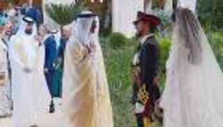 خالد بن محمد بن زايد يحضر حفل زفاف ولي عهد الأردن