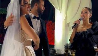 بسمة بوسيل في حفل زفاف ميرنا نور الدين