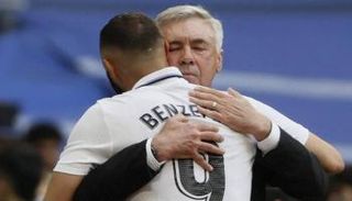 أنشيلوتي وبنزيما في ريال مدريد