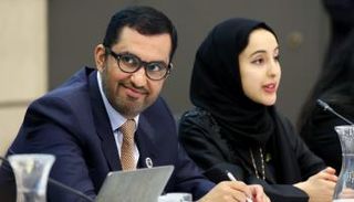 الدكتور سلطان بن أحمد الجابر، خلال قمة بون للمناخ