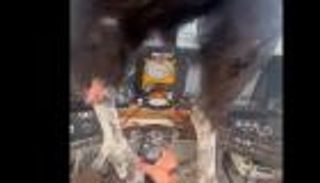 طائر ضخم يخترق جسم طائرة.. والدماء تغطي وجه الطيار (فيديو)