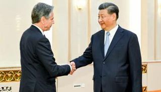 الرئيس الصيني يستقبل بلينكن