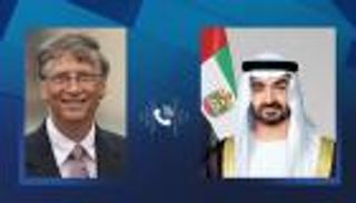 محمد بن زايد وبيل غيتس يبحثان تعزيز التعاون في حزمة مبادرات إنسانية